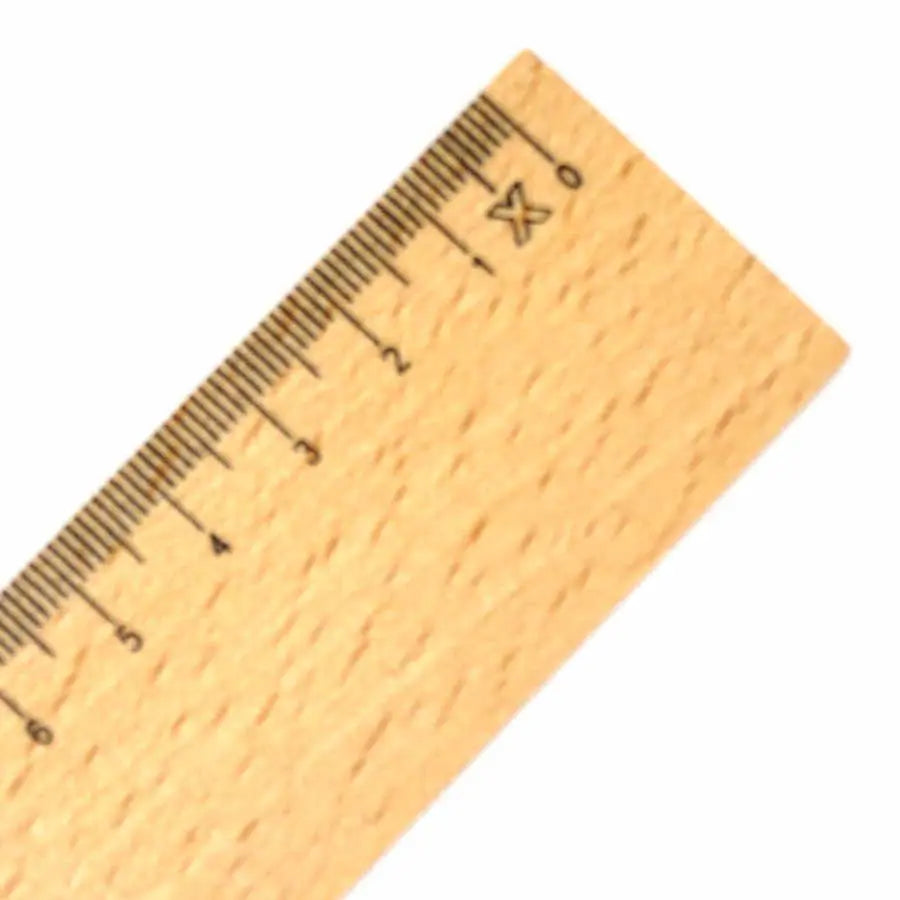 Holz-Massstab 30cm für Linkshänder mit Personalisierung